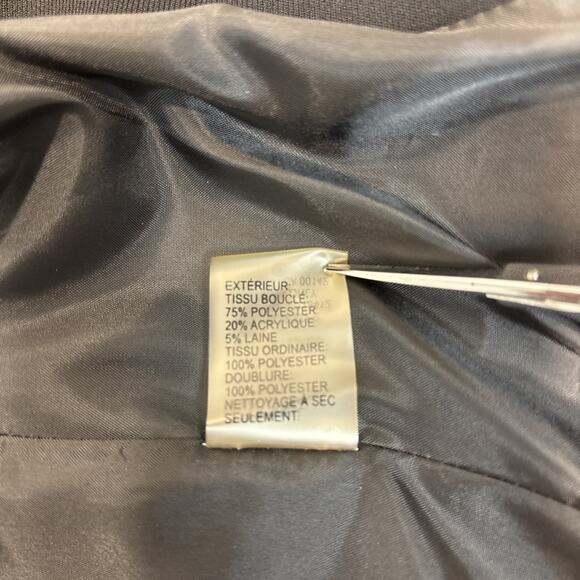 Peter Nygard Boucle Tweed Blazer Jacket Silver Metallic - Sz 6 - Picture 8 of 16